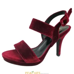 A-Robin-223 Velvet heels by Blossom Footwear