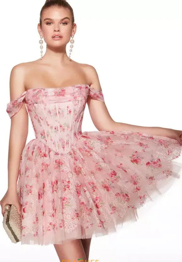 Corset Lace Short Dress 30021