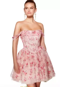 Corset Lace Short Dress 30021