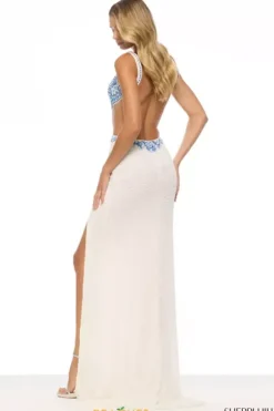 Fitted Sexy Back Long Dress 57252