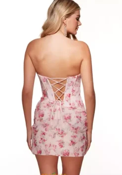 Fitted Strapless Short Dress 30031