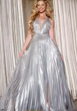 Halter Neckline A Line Dress 42337