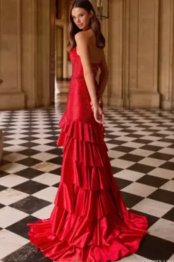 Halter Neckline Satin Dress 57618