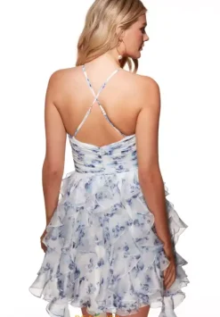 Halter Neckline Short Dress 30061