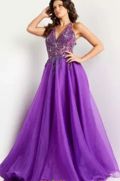 Long A Line Beaded Dress 25964