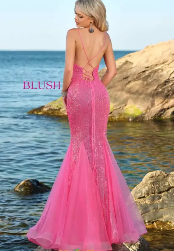 Long Mermaid Sequins Dress 20548