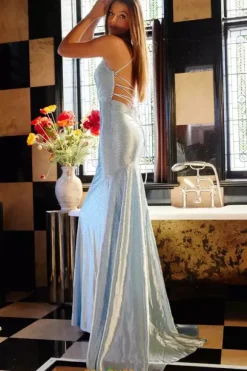 Open Back Fitted Dress 23010