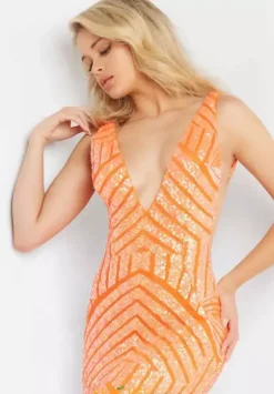 Open Back Fitted Dress 63899