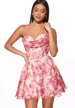 Organza Short A Line Dress 30033