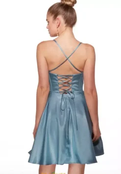 Scoop Ncekline Satin Short Dress 30047