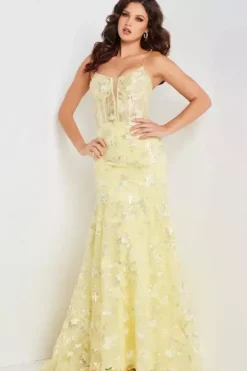 Scoop Neckline Long Dress 38004