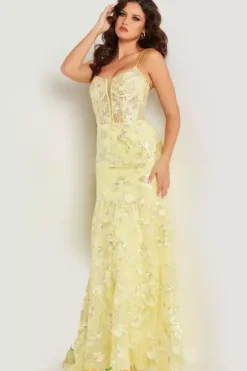 Scoop Neckline Long Dress 38004