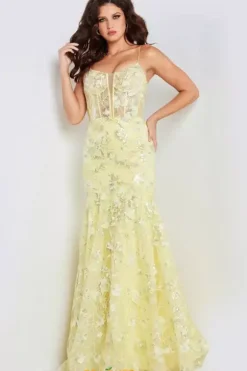 Scoop Neckline Long Dress 38004