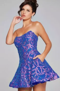 Sequins A Line Dress 39927