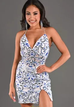 Sequins Short Fitted Dress 1718