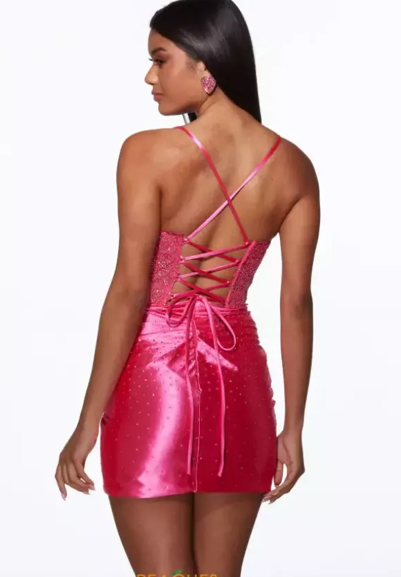 Short Beaded Corset Dress 40092