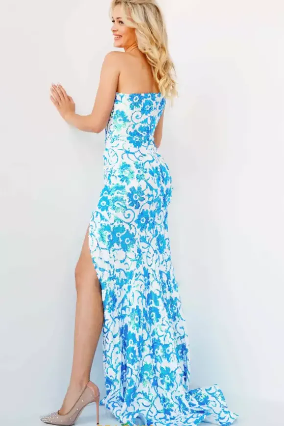 Single Shoulder Long Dress 08256