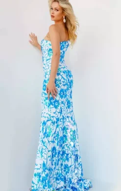 Single Shoulder Long Dress 08256