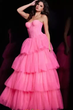 Strapless A Line Dress 37062