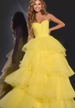 Strapless A Line Long Dress 40394