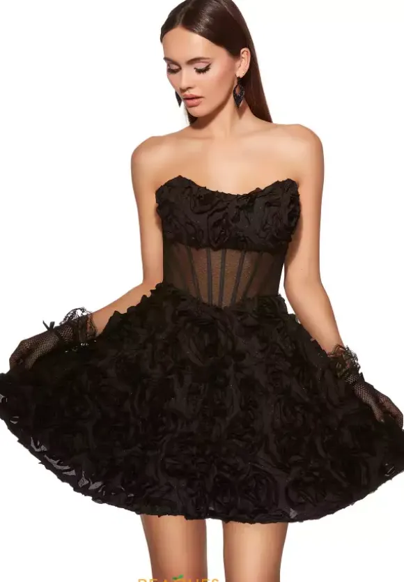 Strapless Corset A Line Dress 30079