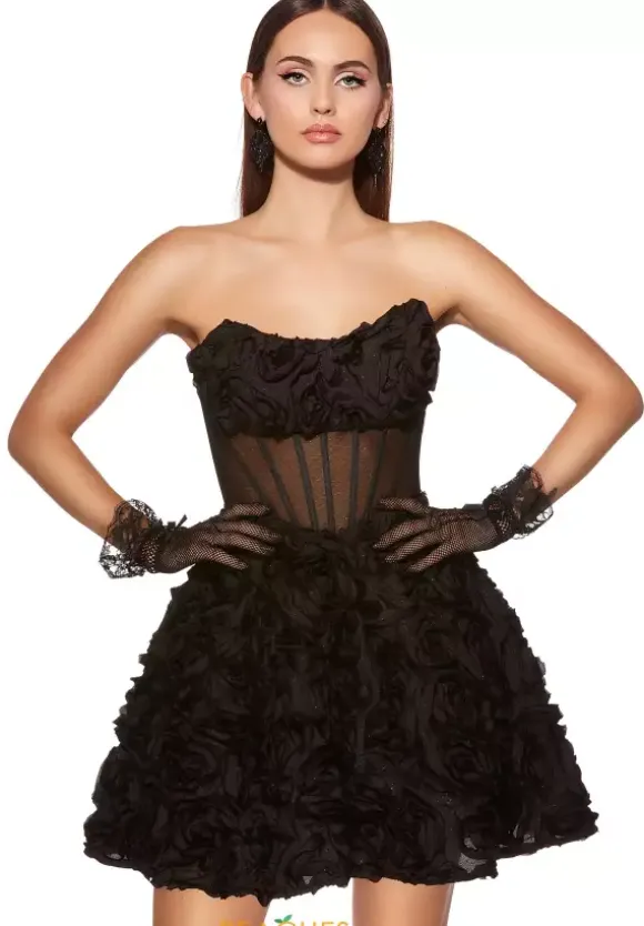 Strapless Corset A Line Dress 30079