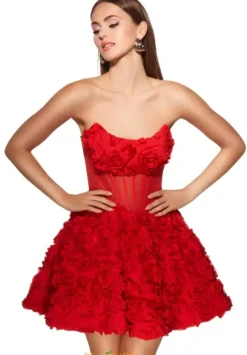 Strapless Corset A Line Dress 30079