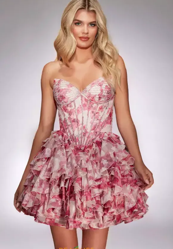 Strapless Corset Short Dress 30034