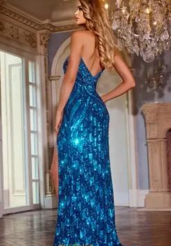 Strapless Fully Beaded Dress 44270