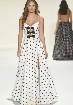 Strapless Long A Line Dress 57764