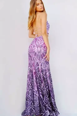 Strapless Long Fitted Dress 06459