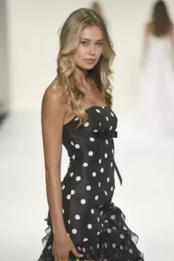 Strapless Taffeta Long Dress 57826