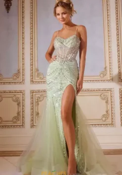 Sweetheart Neckline Long Dress 43189