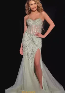 Sweetheart Neckline Long Dress 43189