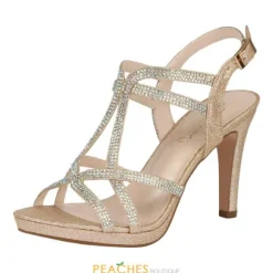 Taylor-15 open toe heels by Blossom Footwear