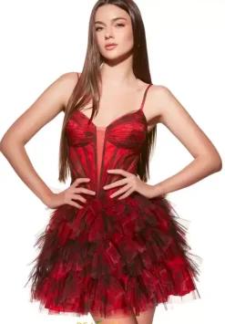 V Neckline A Line Dress 30078